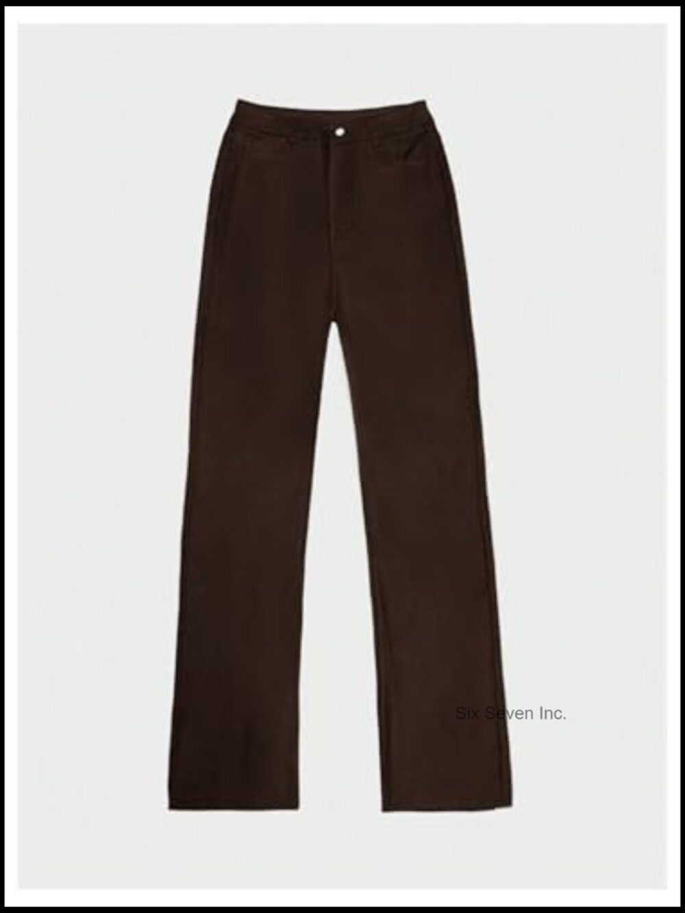 PU High Waist Wide Leg Pants Y2K Concert Trousers - Picture 6 of 7